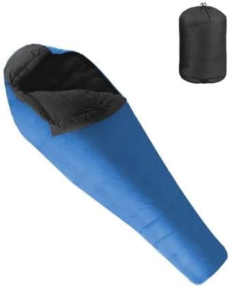 Yanes Yukon minus 30C blue mummy winter sleeping bag with stuff sack, product photo