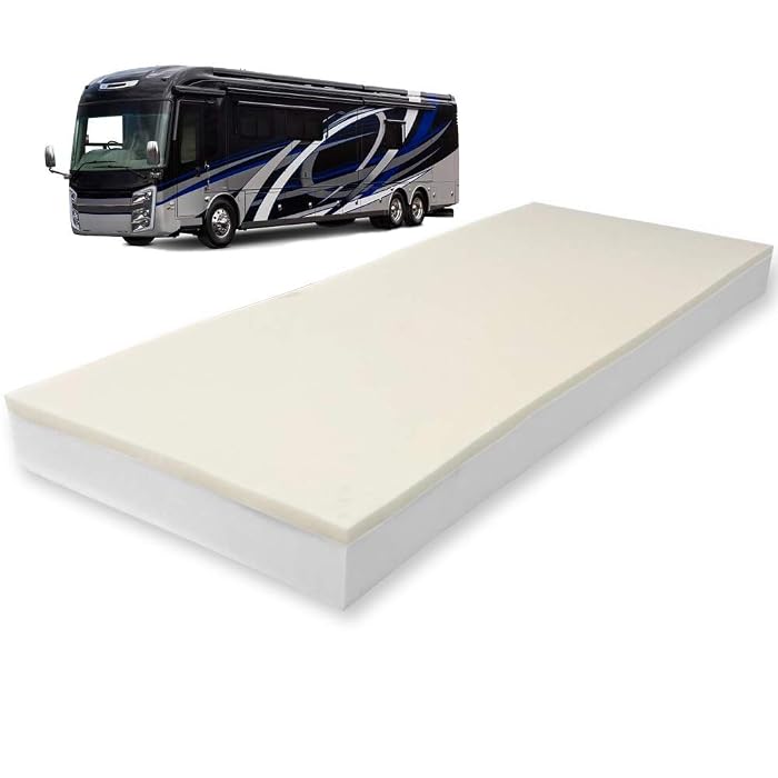 Foamma 5 inch firm foam bunk mattress replacement for truck and RV bunks