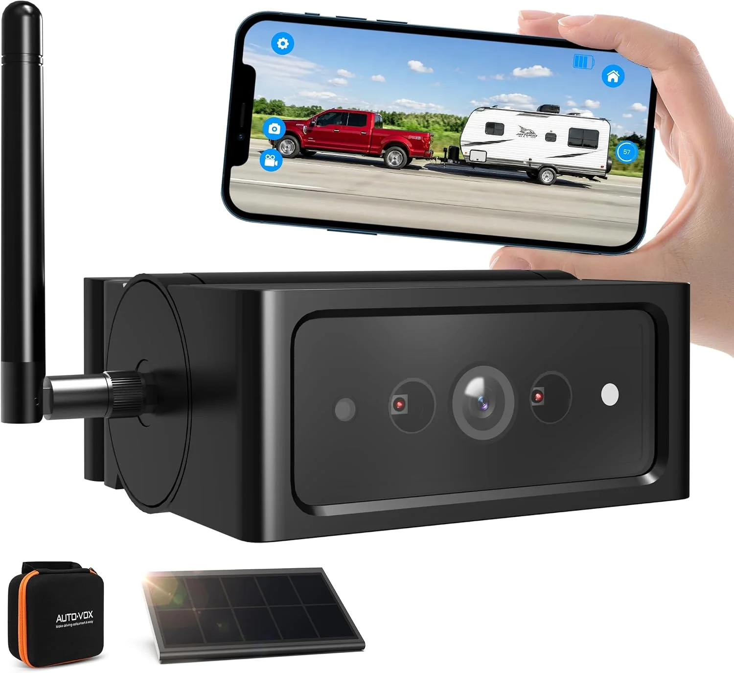 Magnetic wireless backup camera