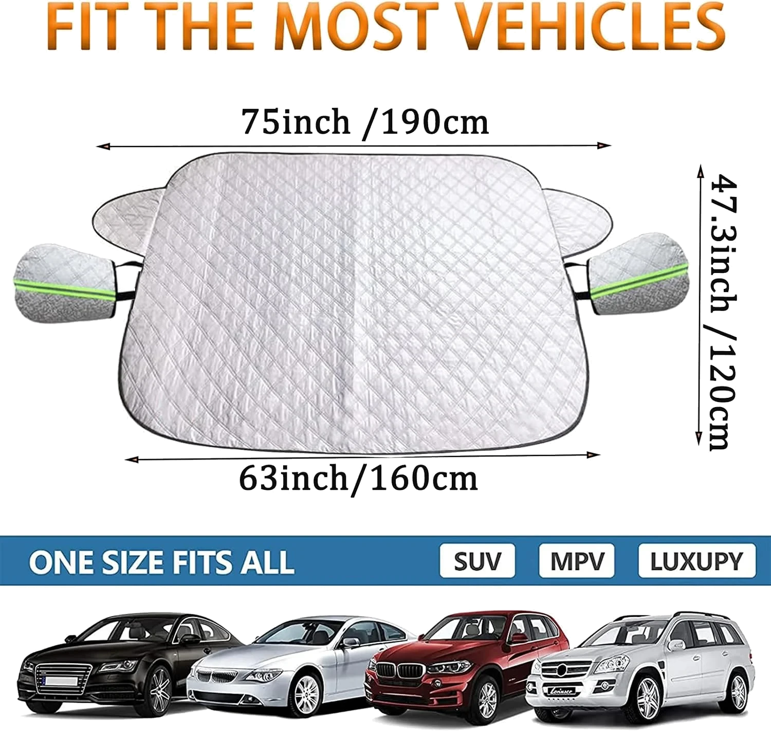 CGLEAM 4-Layer Windshield Snow Cover