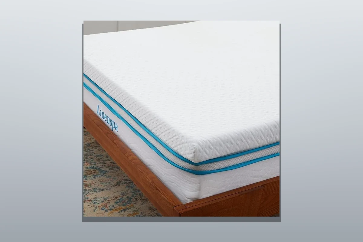 #4 — Linenspa 2″ Gel Memory Foam Mattress Topper — Twin XL
