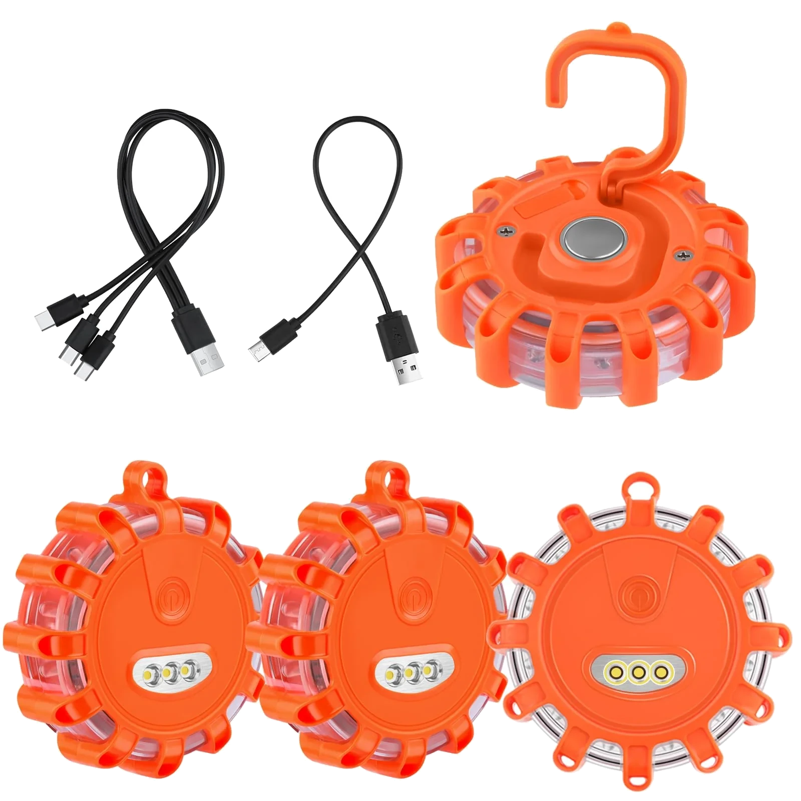 Tobfit LED road flares (4-pack)