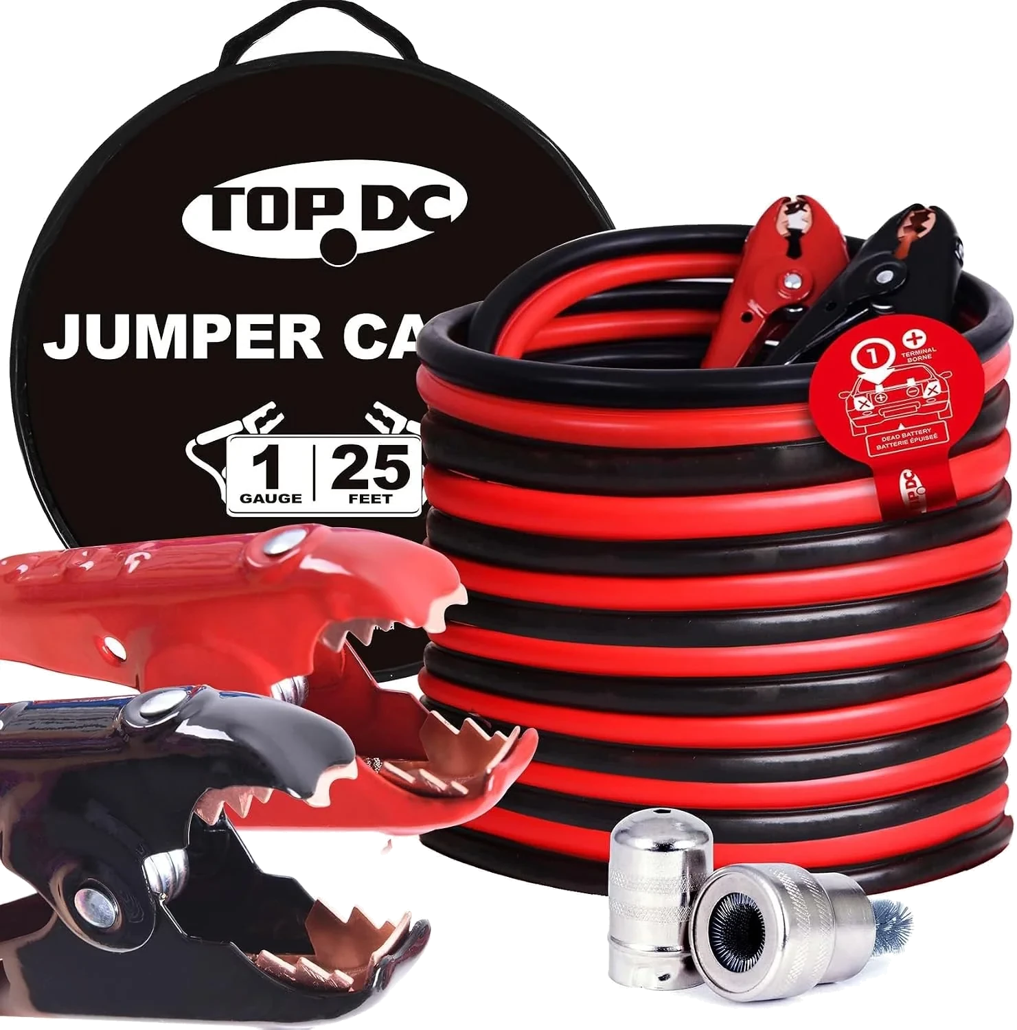 TOPDC heavy-duty jumper cables