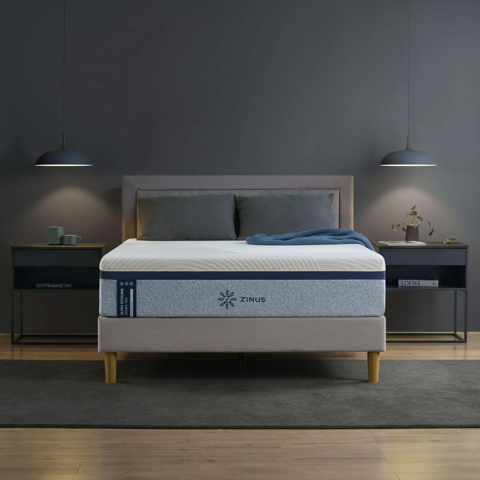 Zinus 6″ gel memory foam mattress — twin