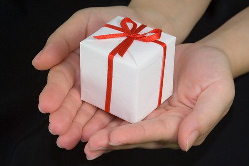 Wrapped gift box