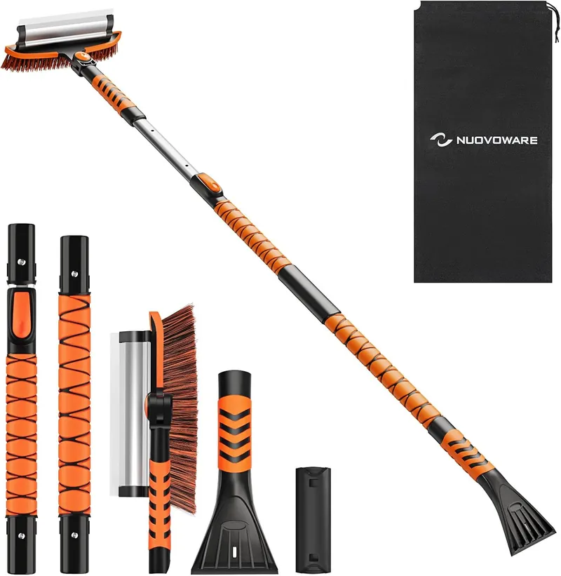 Nuovoware 60-inch extendable snow brush and ice scraper